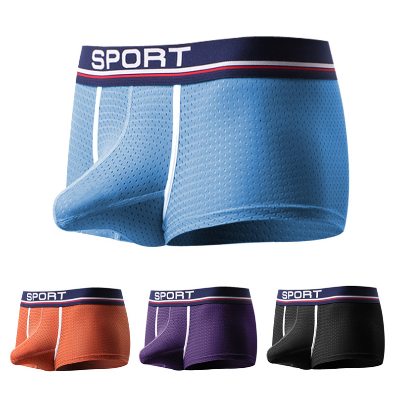 Muške boxerice od ice-silk mreže za ljeto