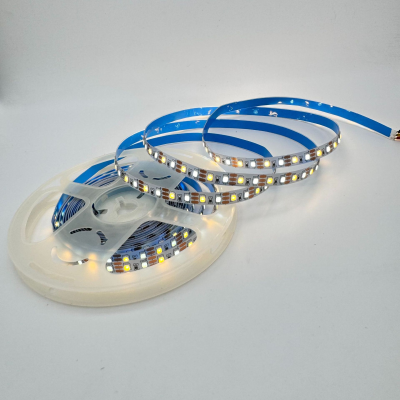 12V LED trobojni svjetlosni trak s dvostrukom temperaturom boje, inteligentno neprekidno podešavanje osvjetljenja, samoljepljiv, za dnevni boravak, nježna svjetlost