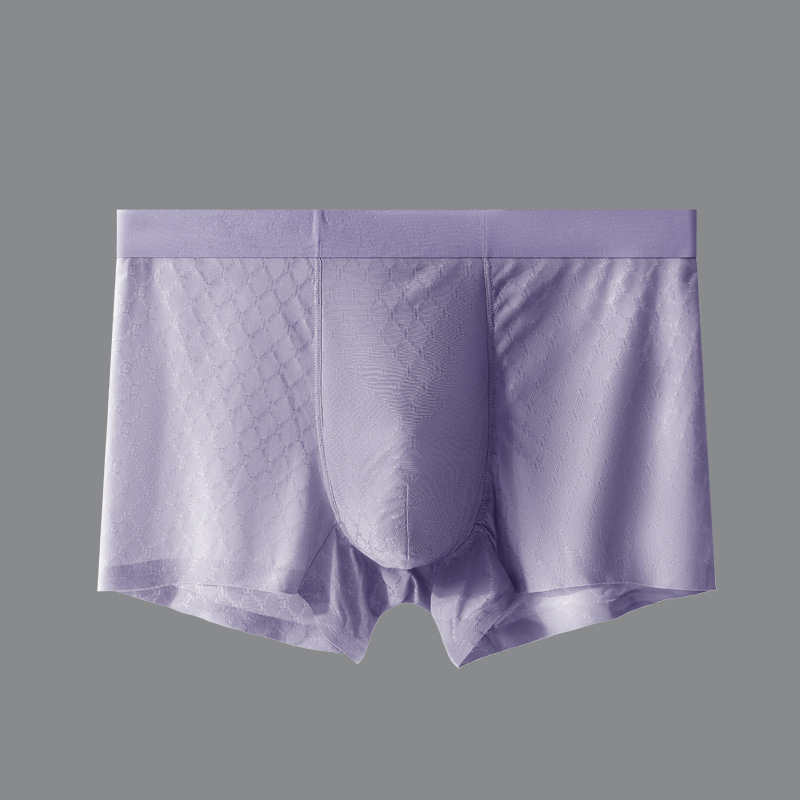 Muške bokserice od ice silk-a, tanke, bezšivne, prozračne, sa srednjim pojasom