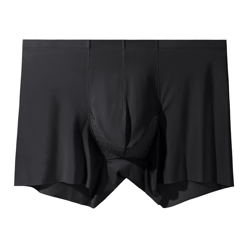 Muške bokserice Ice Silk, tanke, prozračne, srednjeg struka, jednobojne