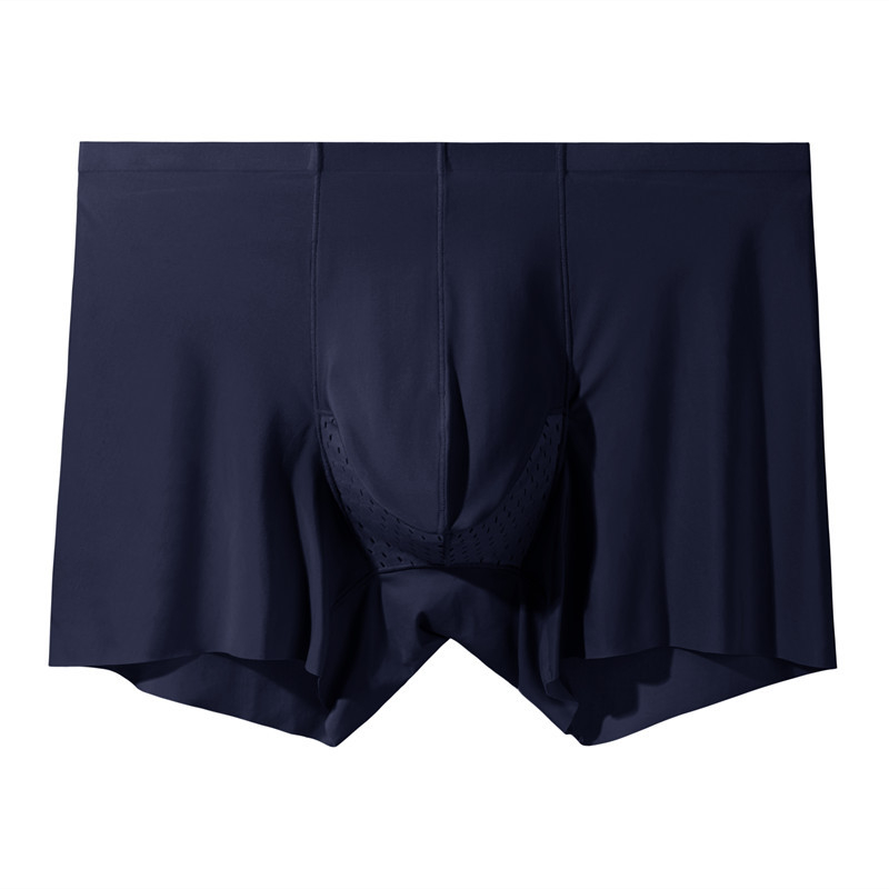 Muške bokserice Ice Silk, tanke, prozračne, srednjeg struka, jednobojne