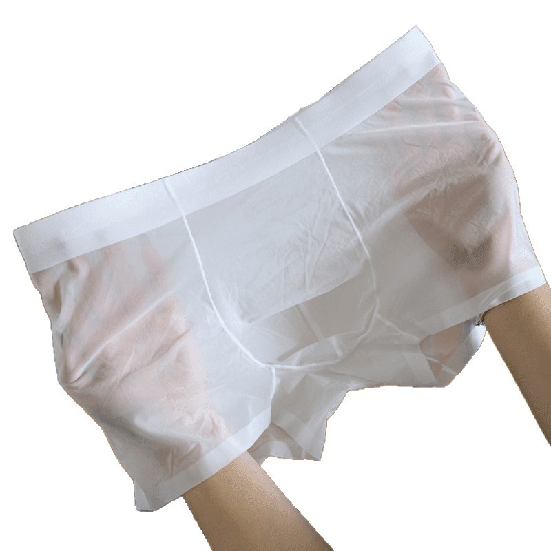 Muške bokserice od Ice Silk, prozračne i lagane za ljeto, slobodan kroj, srednji porast struka