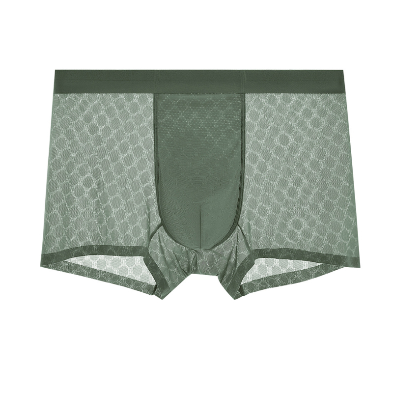 Muške bokserice Ice Silk Jacquard, ljetne, prozračne, brzo se suše, antibakterijske