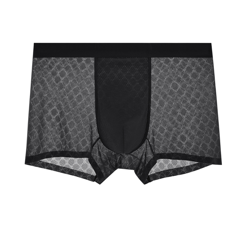 Muške bokserice Ice Silk Jacquard, ljetne, prozračne, brzo se suše, antibakterijske