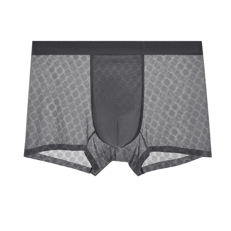 Muške bokserice Ice Silk Jacquard, ljetne, prozračne, brzo se suše, antibakterijske