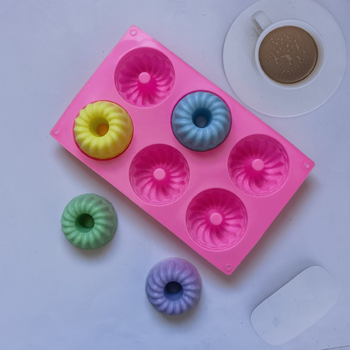 Šestodijelna silikon forma Savarin 189, 6 udubljenja, za torte, mousse, čokoladu i žele
