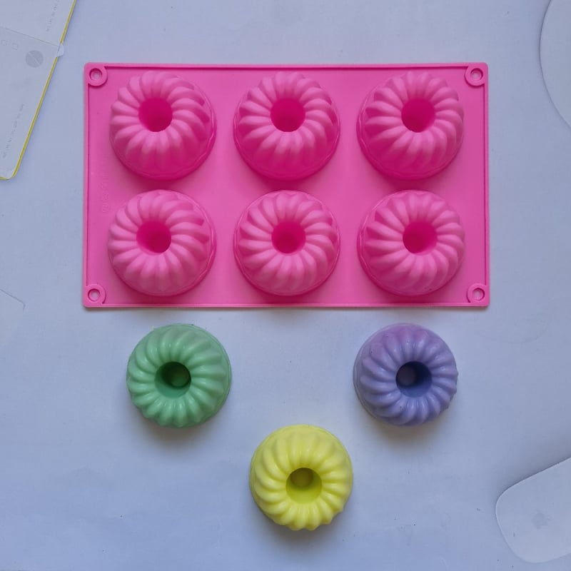 Šestodijelna silikon forma Savarin 189, 6 udubljenja, za torte, mousse, čokoladu i žele