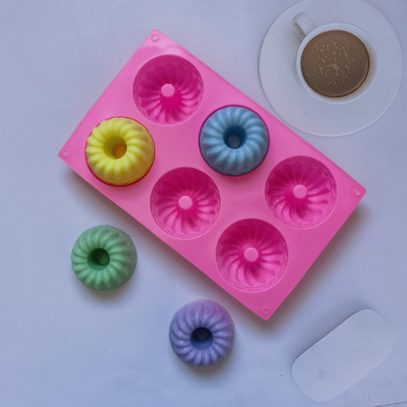 Šestodijelna silikon forma Savarin 189, 6 udubljenja, za torte, mousse, čokoladu i žele