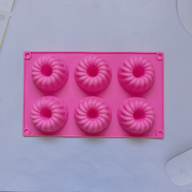 Šestodijelna silikon forma Savarin 189, 6 udubljenja, za torte, mousse, čokoladu i žele