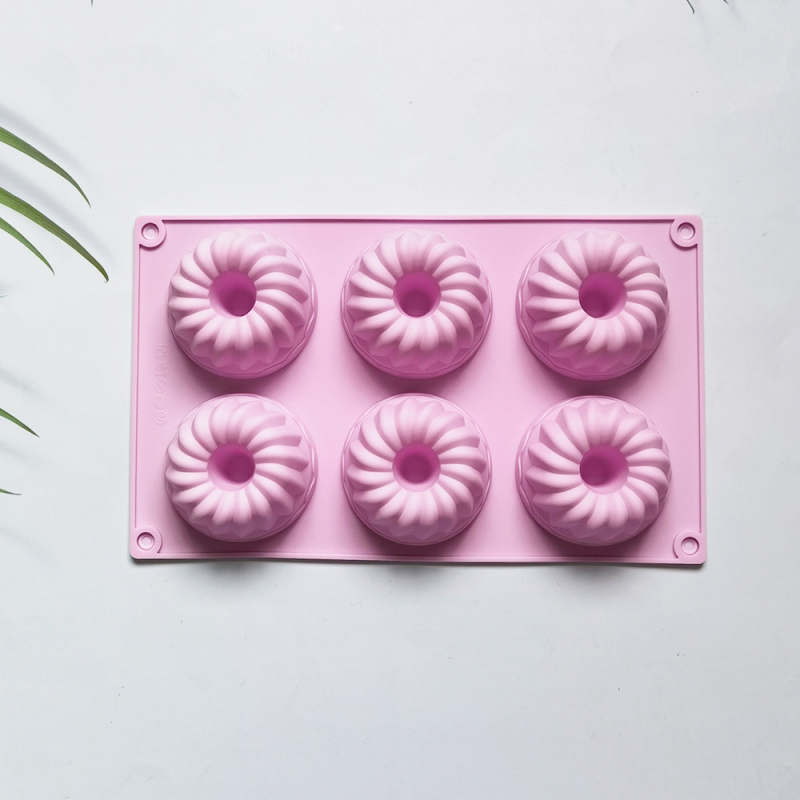 Šestodijelna silikon forma Savarin 189, 6 udubljenja, za torte, mousse, čokoladu i žele