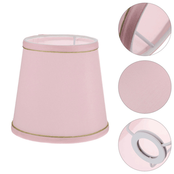 Tekstilni abažur za luster s E14, set od 6 komada, ružičasta, model A057