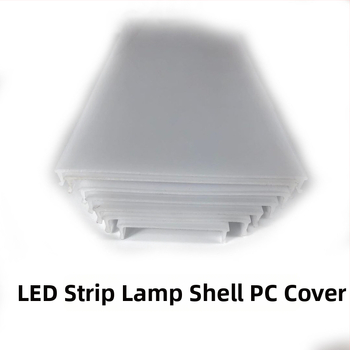 PC abažur za lampu, mliječno bijela, difuzni PC materijal, ekstrudirano linearno kućište lampe