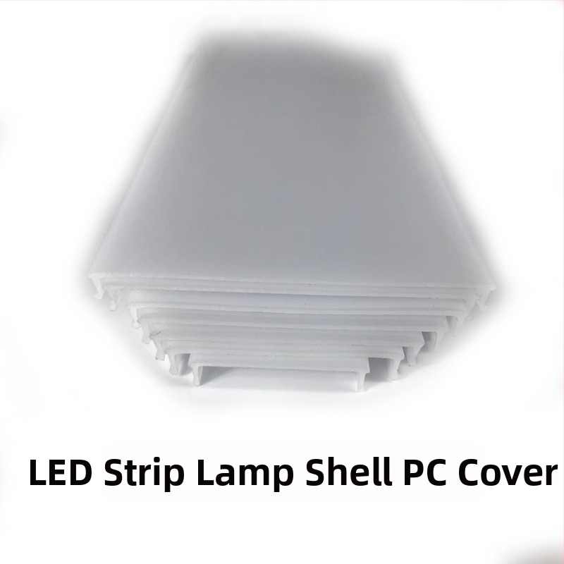 PC abažur za lampu, mliječno bijela, difuzni PC materijal, ekstrudirano linearno kućište lampe