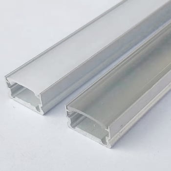 LED алуминиев U-образен корпус за LED лентово осветление, вътрешен монтаж, размери 1000×13×7 мм, алуминий 6063