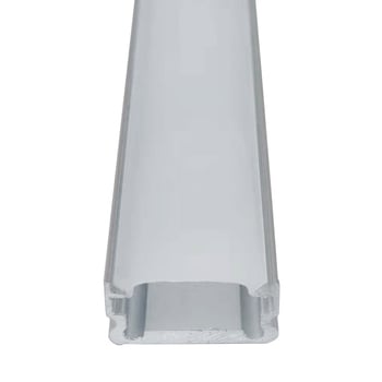 LED алуминиев U-образен корпус за LED лентово осветление, вътрешен монтаж, размери 1000×13×7 мм, алуминий 6063