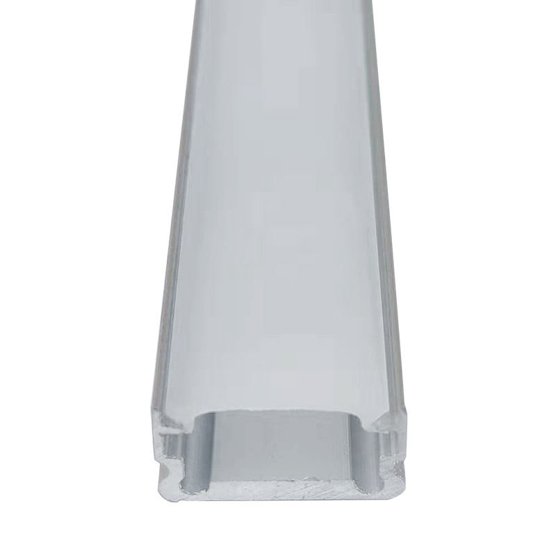 LED алуминиев U-образен корпус за LED лентово осветление, вътрешен монтаж, размери 1000×13×7 мм, алуминий 6063