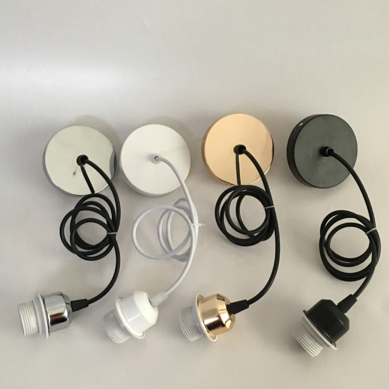 E27 metalni viseći držač lampe, DIY dodatak za rasvjetu, hotel/smještaj, LED abažur