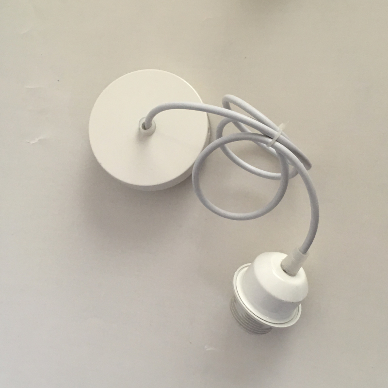 E27 metalni viseći držač lampe, DIY dodatak za rasvjetu, hotel/smještaj, LED abažur