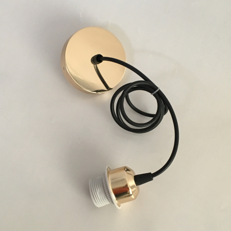 E27 metalni viseći držač lampe, DIY dodatak za rasvjetu, hotel/smještaj, LED abažur