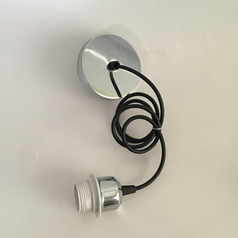 E27 metalni viseći držač lampe, DIY dodatak za rasvjetu, hotel/smještaj, LED abažur