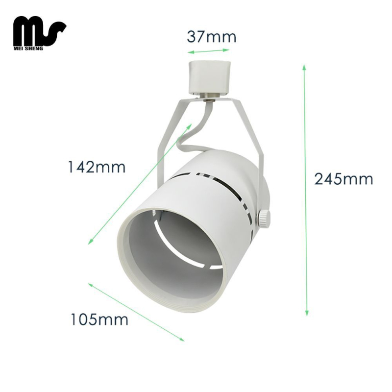 Set kućišta LED trak rasvjetu s kućištem P30 downlight, aluminijska legura, vilični nosač za šinu