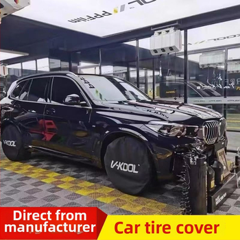 Univerzálny kryt pneumatiky pre auto/RV, proti dažďu a prachu, reflexná páska, kryt rezervnej pneumatiky