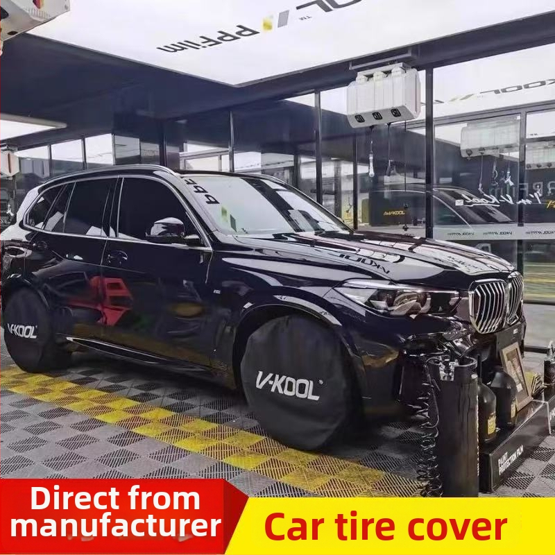 Univerzálny kryt pneumatiky pre auto/RV, proti dažďu a prachu, reflexná páska, kryt rezervnej pneumatiky