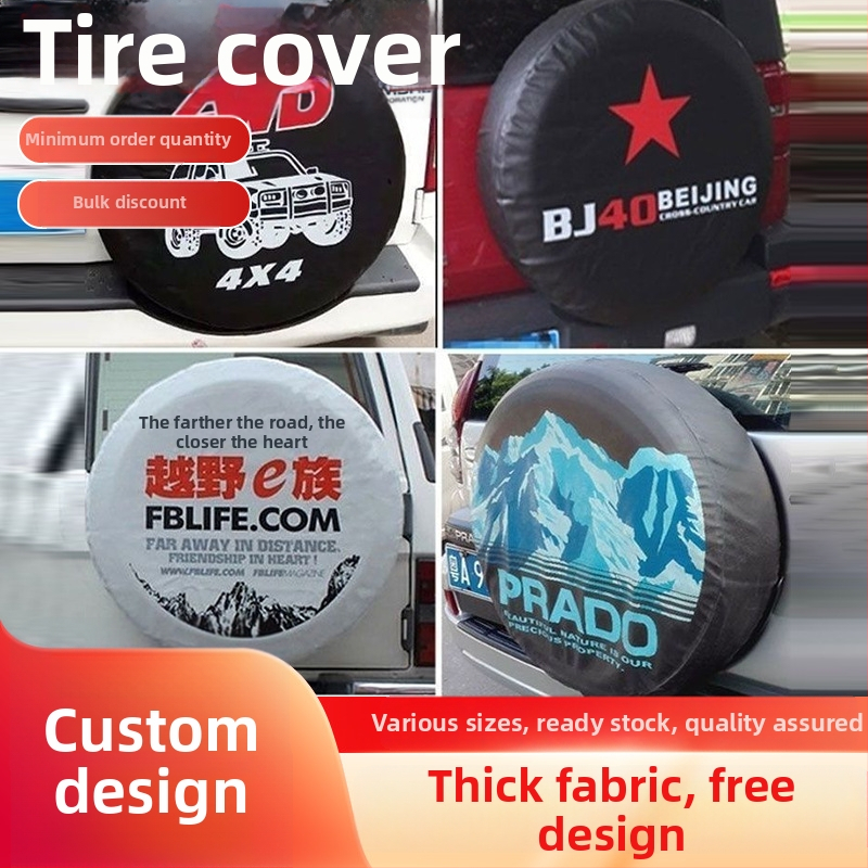 Univerzálny kryt pneumatiky pre auto/RV, proti dažďu a prachu, reflexná páska, kryt rezervnej pneumatiky