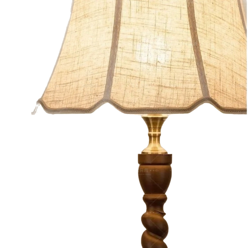 Laneni platneni abazur za spavaću sobu i podnu lampu, američki stil i europski modern dizajn.