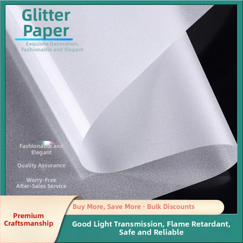Materiál tienidla zo žiarivej tkaniny, blokujúce PVC, priehľadný papier a film, požiarnu odolný papier na lampu, nepriehľadné plameň-odolné stolové tienidlo, vodeodolný