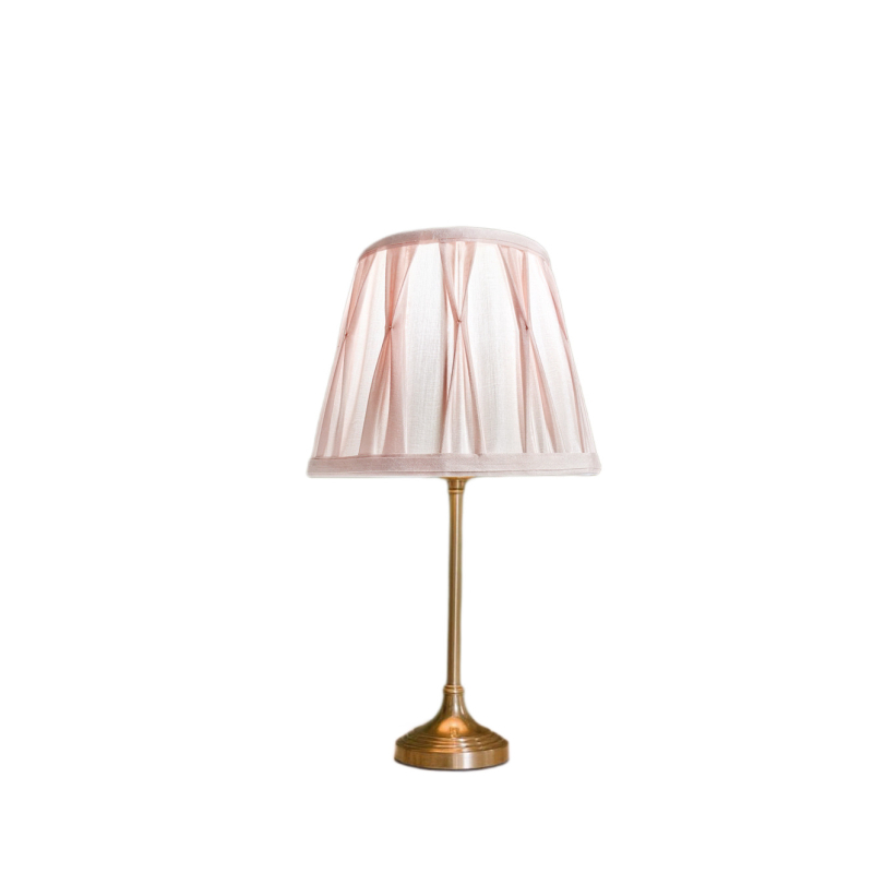 Tekstilni abažur za stolnu lampu, imitacija svile, LF-CL-004, dimenzije 20 x 13.4 x 15.3 cm, boja ružičasta/plava, pogodna za spavaću sobu, dnevnu sobu i radnu sobu