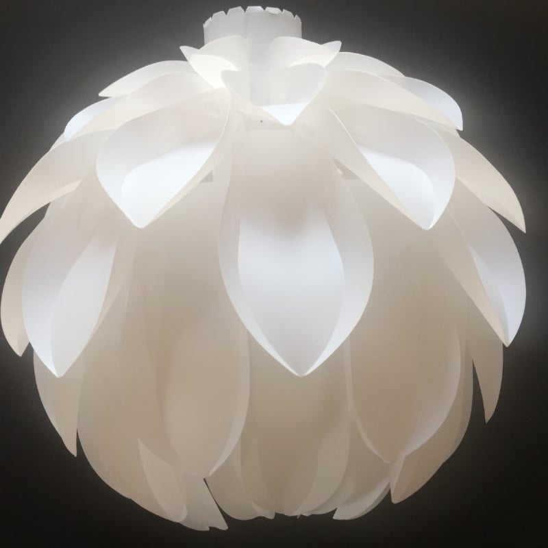 DIY sjenilo za viseću lampu, bijela PP ploča, dizajn tropskog voća
