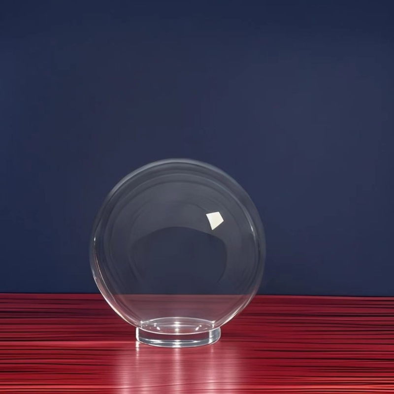 Kružni prozirni abažur lampe, sferičnog od akrila/PMMA i PC, plastični dodatak