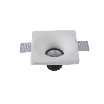 Bezokvirno kvadratno kućište od žbuke za hotelski stropni reflektor, 5W downlight set