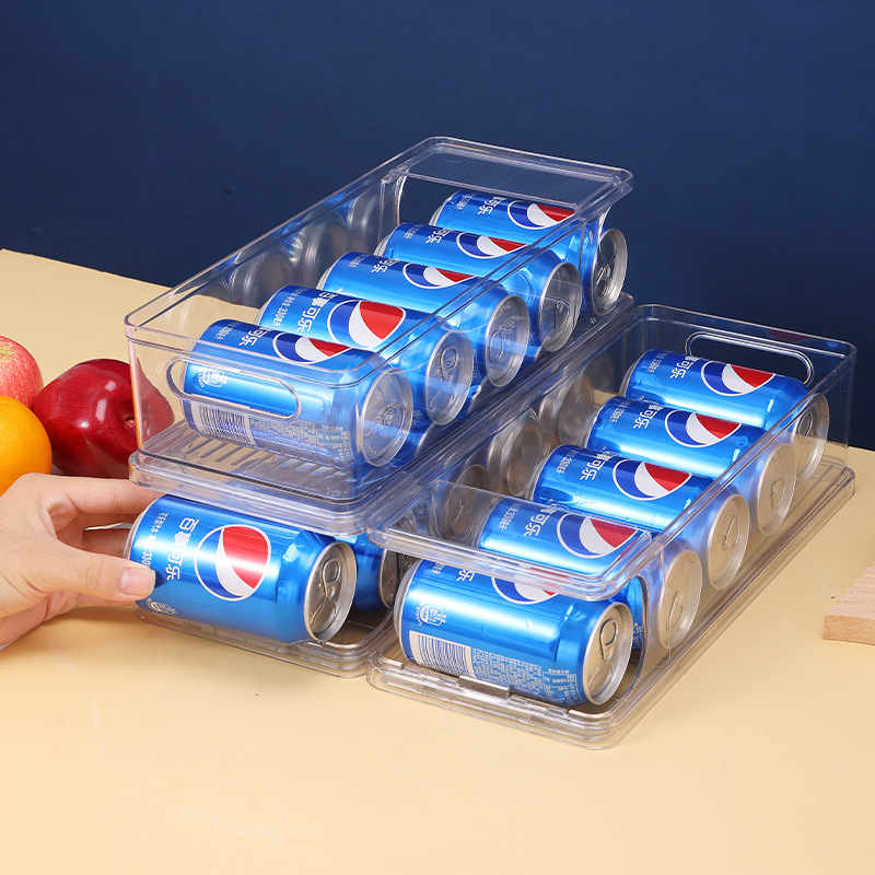 PET dvostruki slojeviti spremnik za čuvanje limenki u hladnjaku – organizator napitka, pivo i cola