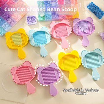 Set Pintoo Meow Meow pentru tavă de mărgele, cu stilou pentru mărgele, linguriță pentru mărgele și unealtă de depozitare de 2,6 mm