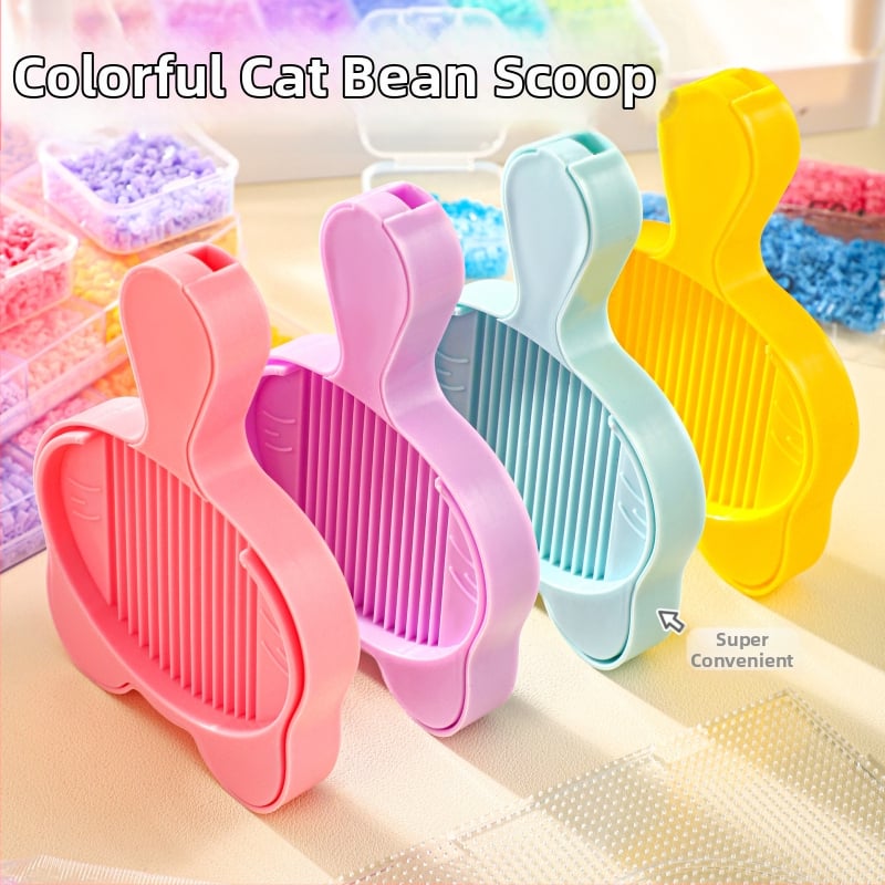 Set Pintoo Meow Meow pentru tavă de mărgele, cu stilou pentru mărgele, linguriță pentru mărgele și unealtă de depozitare de 2,6 mm