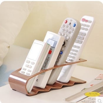 Korejskog stila organizator s četiri pretinca za daljinske upravljače, plastična kutija za stolnu pohranu i držač za telefon
