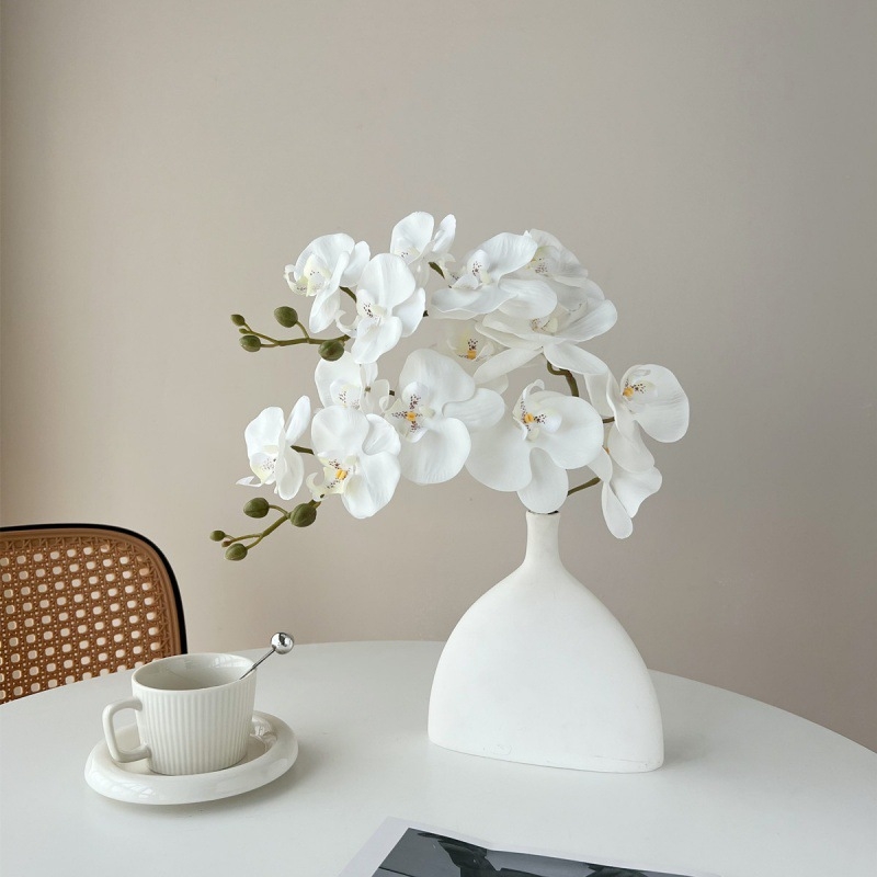 Phalaenopsis umjetne orhideje, 7- ili 9-glavih, PVC, luksuzna dekoracija za dnevni boravak, blagovaonu i hodnik, svadbena dekoracija