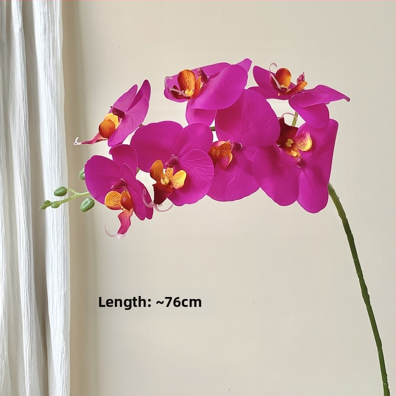 Phalaenopsis umjetne orhideje, 7- ili 9-glavih, PVC, luksuzna dekoracija za dnevni boravak, blagovaonu i hodnik, svadbena dekoracija