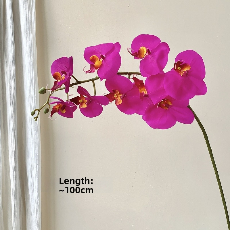 Phalaenopsis umjetne orhideje, 7- ili 9-glavih, PVC, luksuzna dekoracija za dnevni boravak, blagovaonu i hodnik, svadbena dekoracija