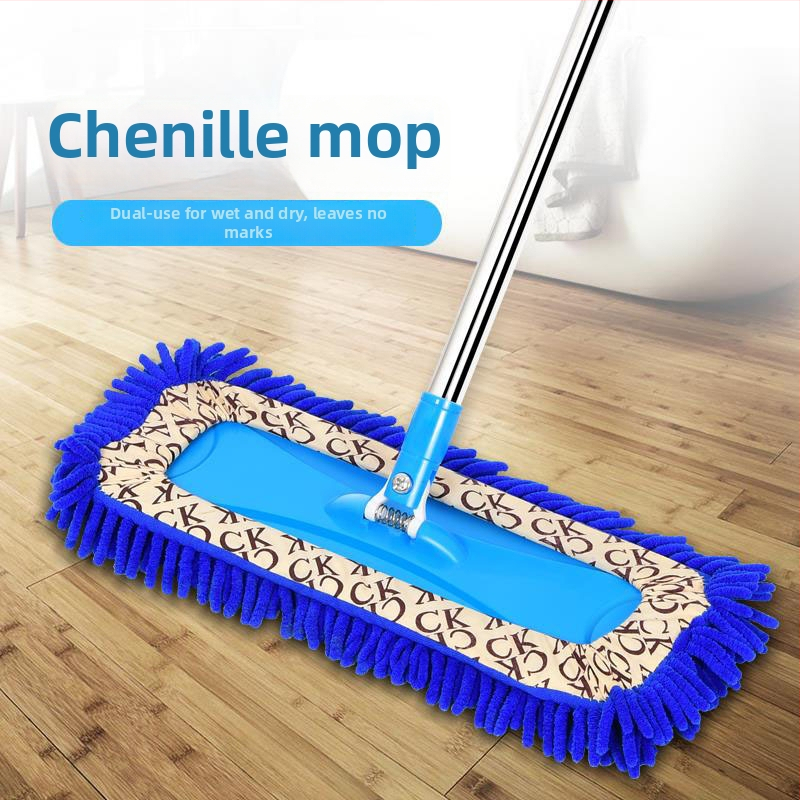 Chenille plosnati mop za mokro i suho čišćenje drvenih i keramičkih podova