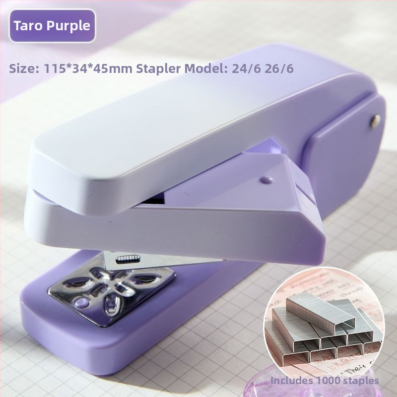 360° rotirajući studentski višenamjenski stapler, stapler koji štedi snagu, srednje veličine uredski stapler s naljepnicama