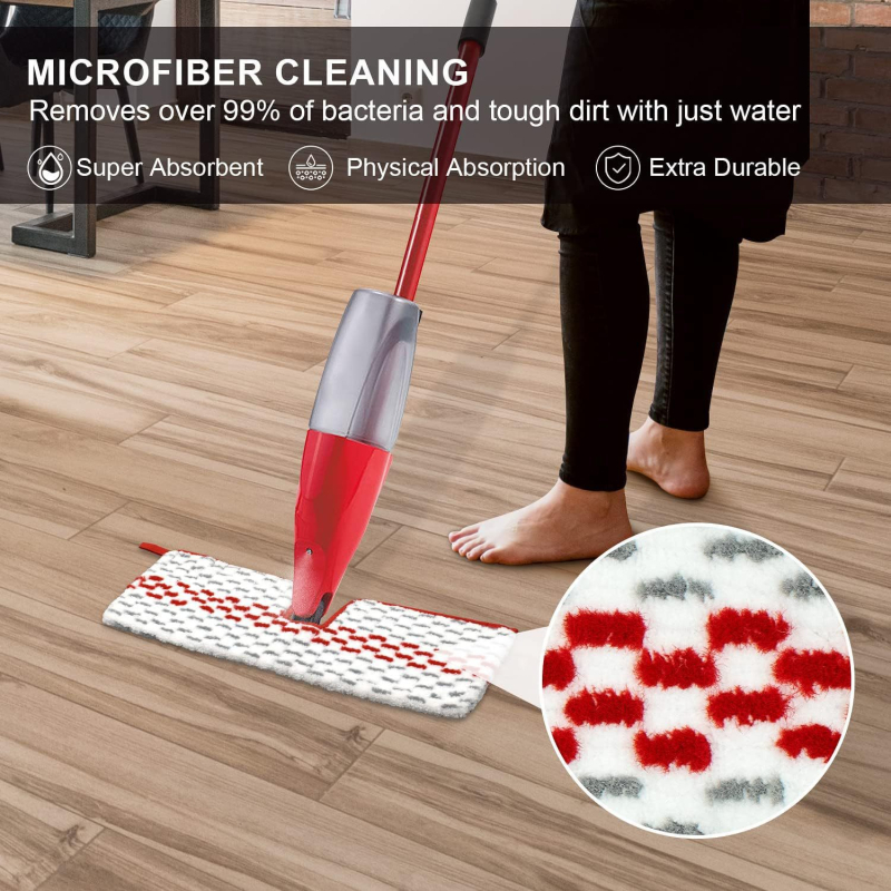 Zamjenska glava za Vileda ploski mop, kompatibilna s krpom za parni mop O-Cedar ProMist Max