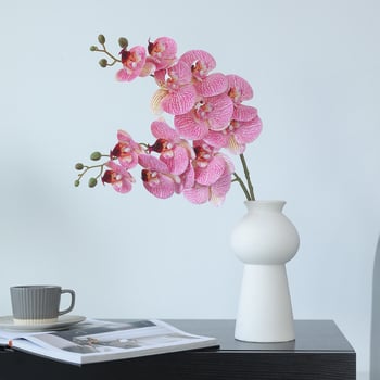 Phalaenopsis umjetni cvijet s mekanim dodirom, elegantna dekoracija za dnevni boravak, za stol za kavu i televizijski ormarić