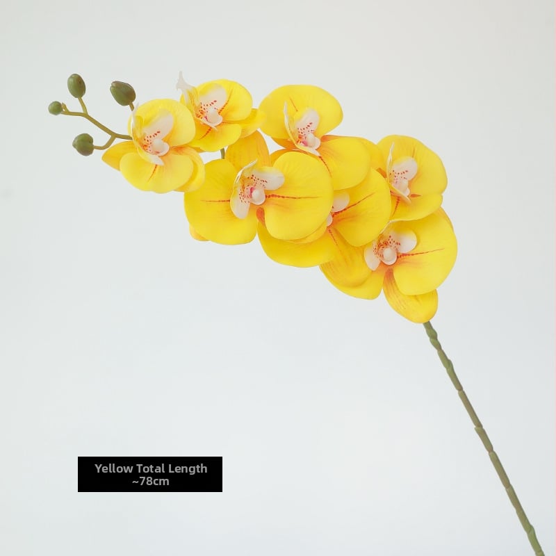 Phalaenopsis umjetni cvijet s mekanim dodirom, elegantna dekoracija za dnevni boravak, za stol za kavu i televizijski ormarić
