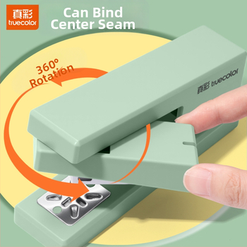 True Color rotirajući stapler za učenike, veliki teški stapler, debeli standardni dizajn, visoka estetska vrijednost