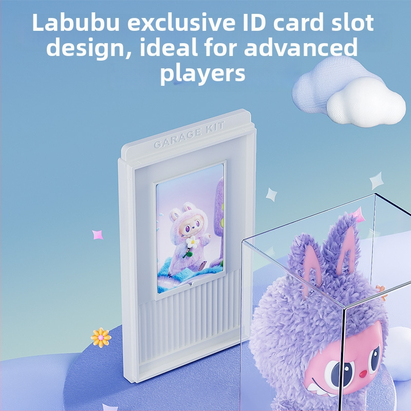 Labubu akril kutija za izlaganje za Blind Box figure, visoka prozirnost, složiva, kapacitet 2 L