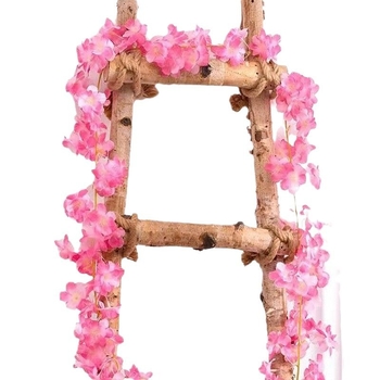 Umjetne girlande s trešnjinim cvjetovima za unutarnju dekoraciju – svadbena i svečana dekoracija od svilenih cvjetova