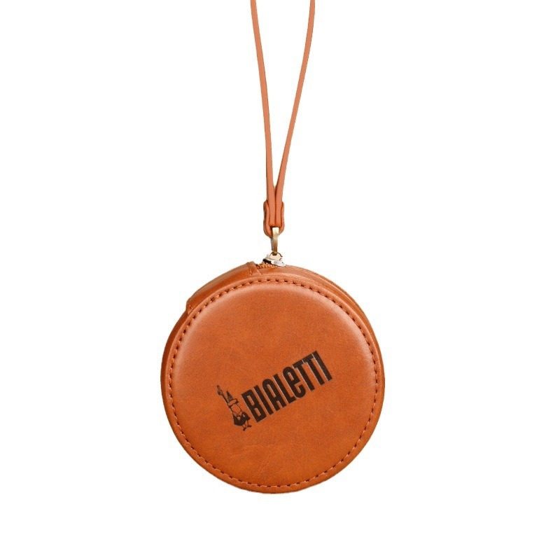 Prilagođeni okrugli novčanik sa zatvaračem od PU kože, unisex retro organizator alata